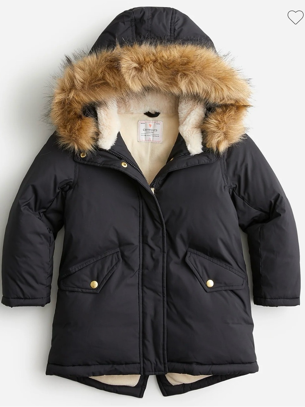 Crewcuts Kids Black Parka Jacket